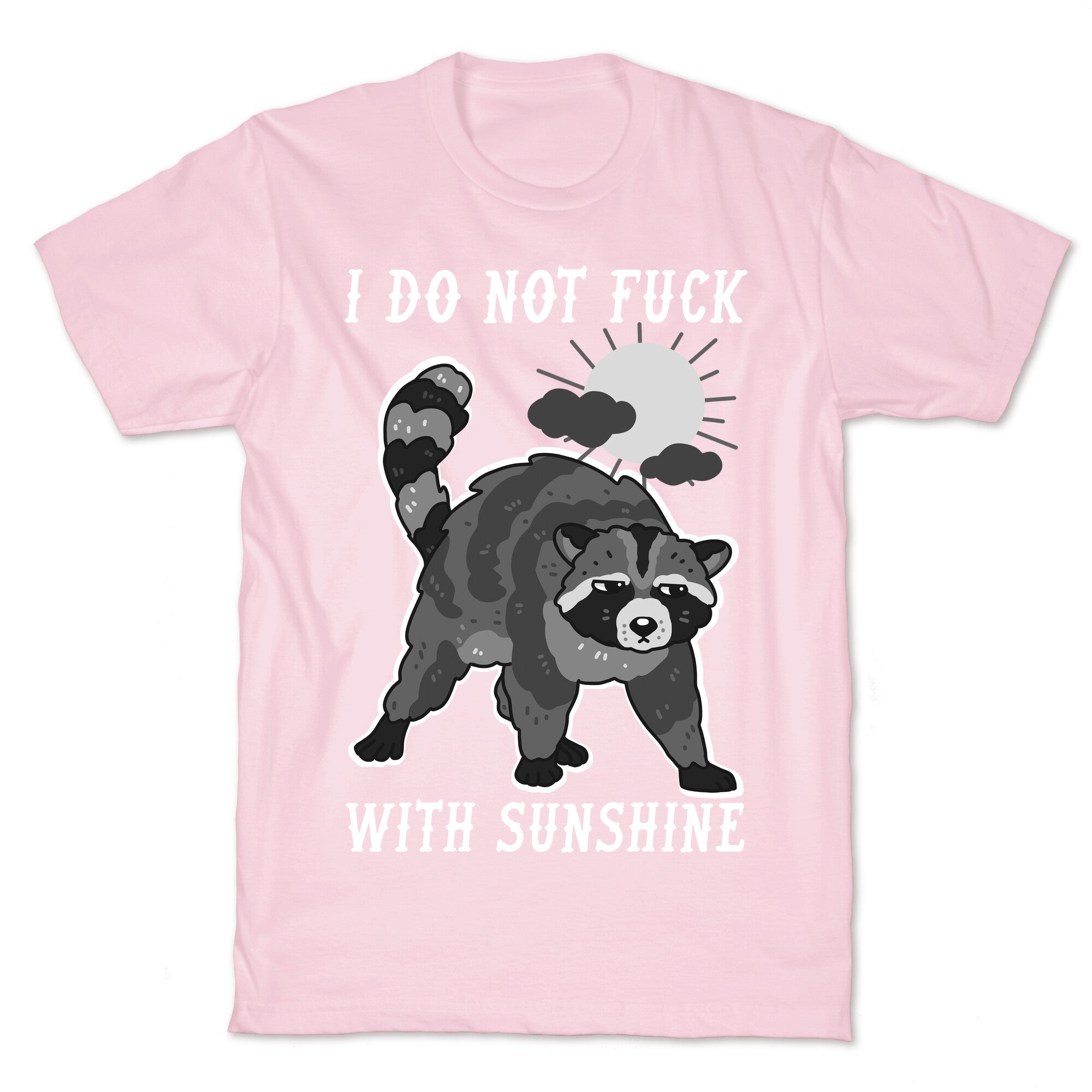 I Do Not Fuck With Sunshine Raccoon T-Shirt