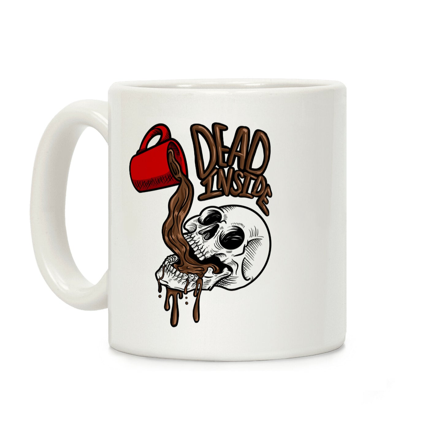 Dead Inside Skull & Coffee Coffee Mug