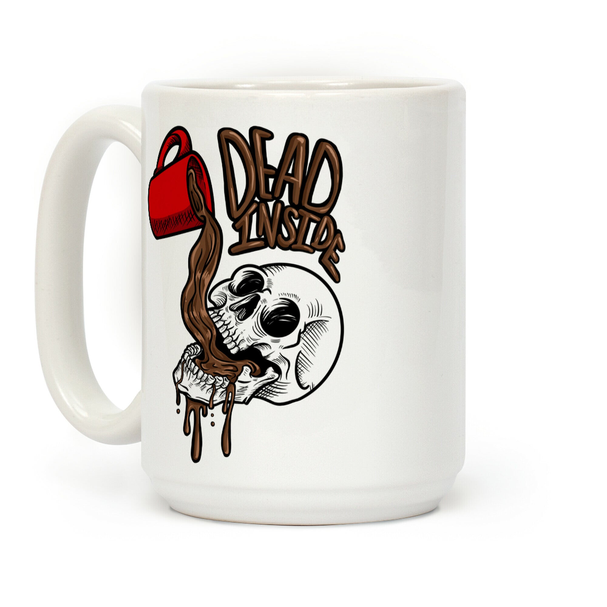 Dead Inside Skull & Coffee Coffee Mug