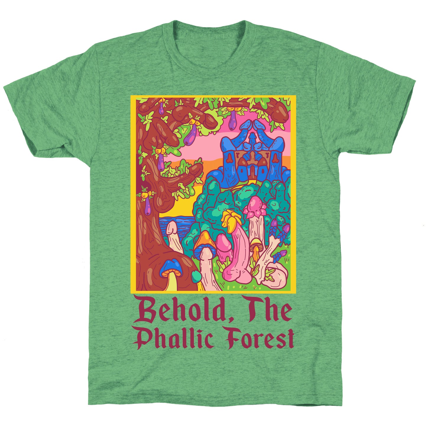 Behold, The Phallic Forest Unisex Triblend Tee