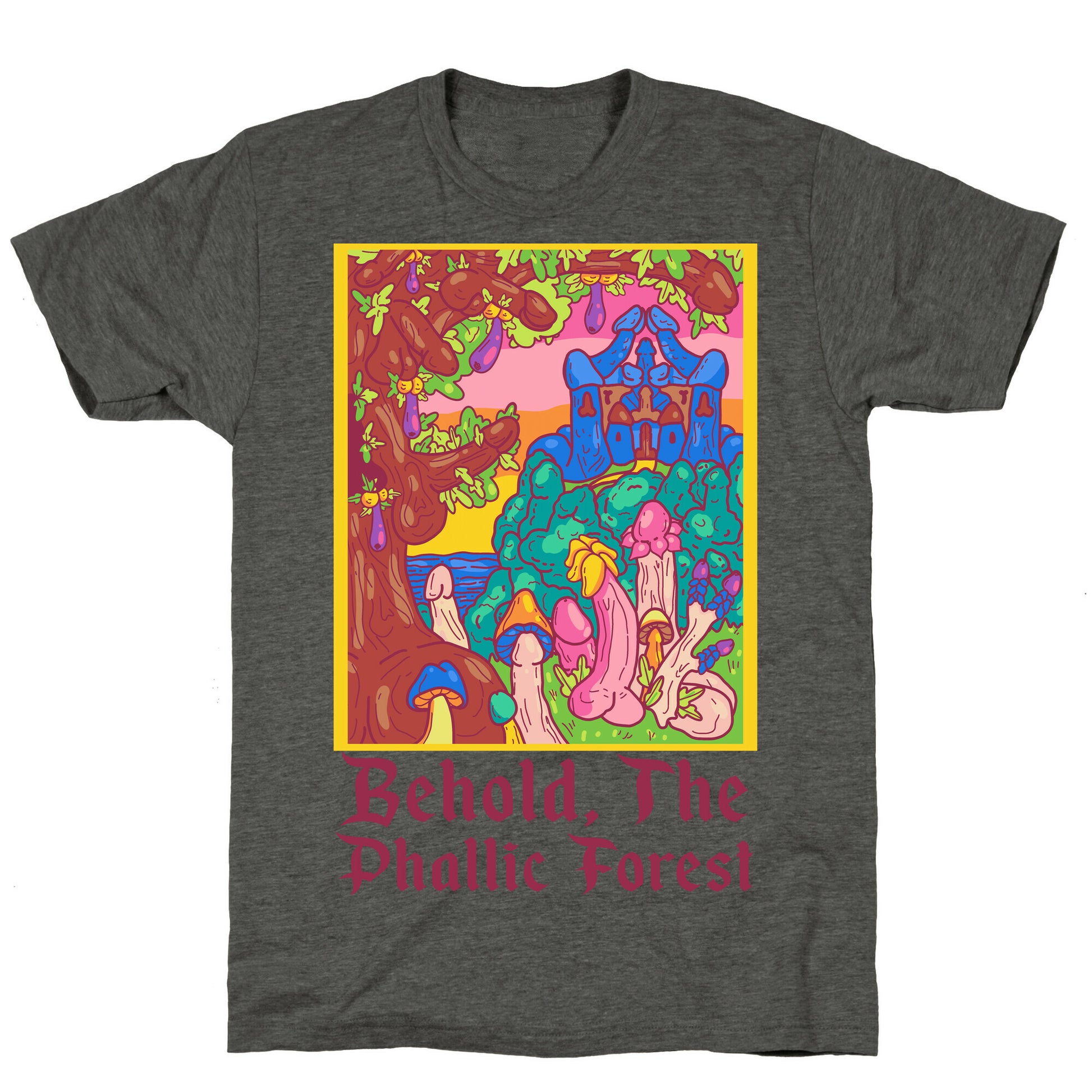 Behold, The Phallic Forest Unisex Triblend Tee