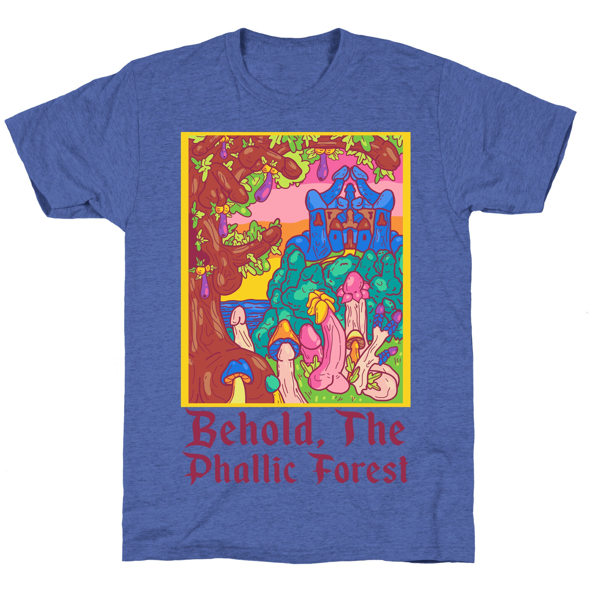 Behold, The Phallic Forest Unisex Triblend Tee