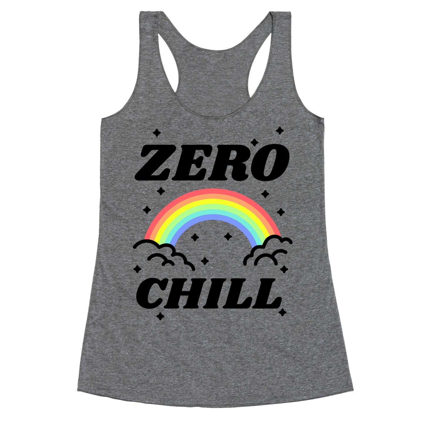 Zero Chill Rainbow Racerback Tank