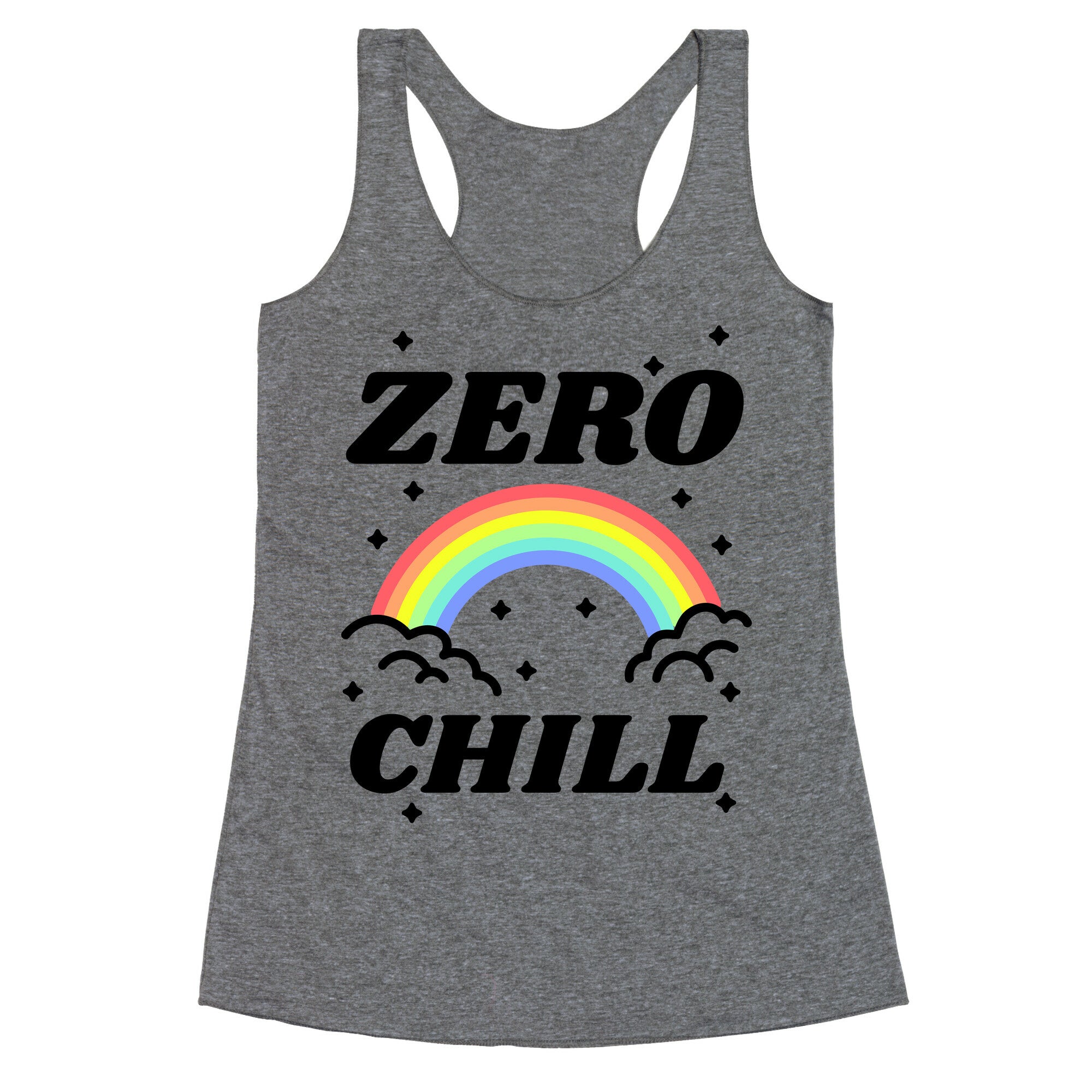 Zero Chill Rainbow Racerback Tank