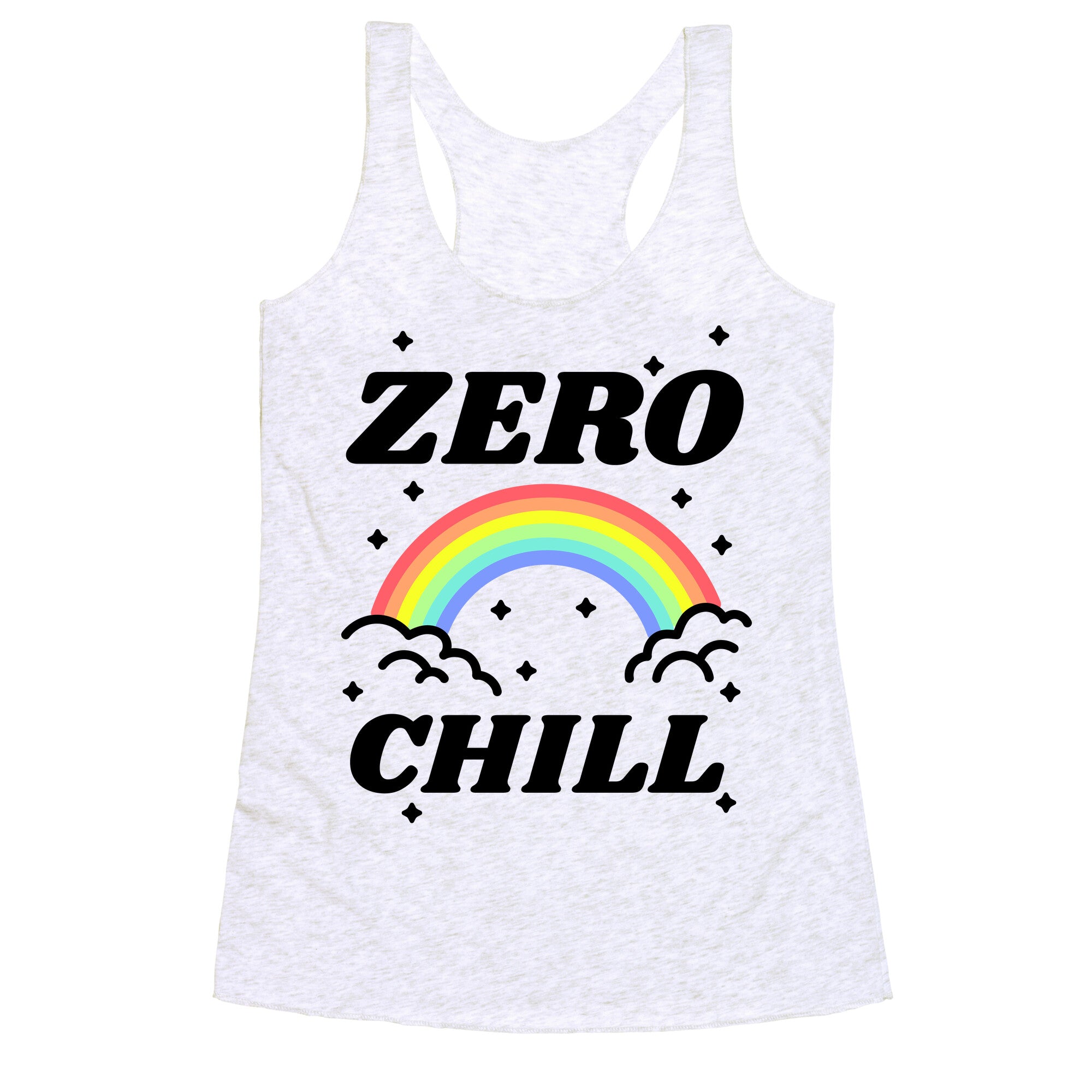 Zero Chill Rainbow Racerback Tank