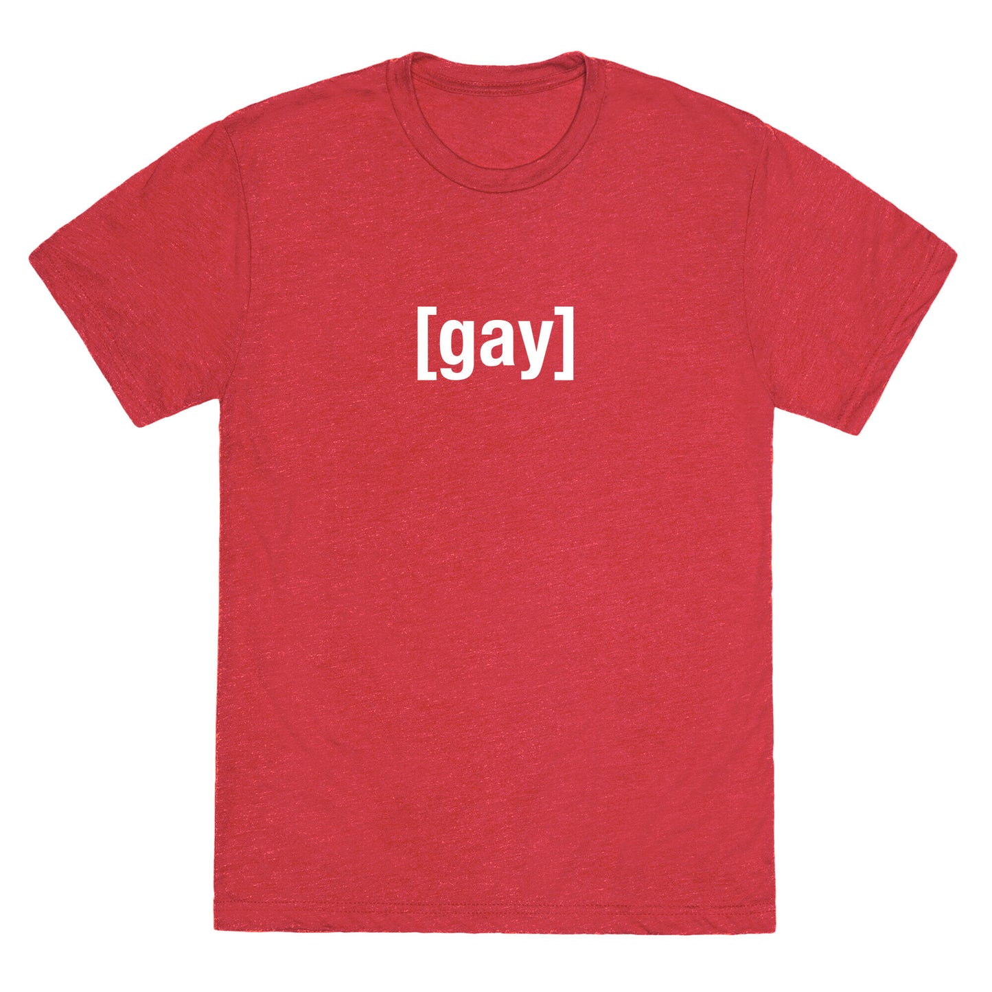 [Gay] Shirt (white) Unisex Triblend Tee
