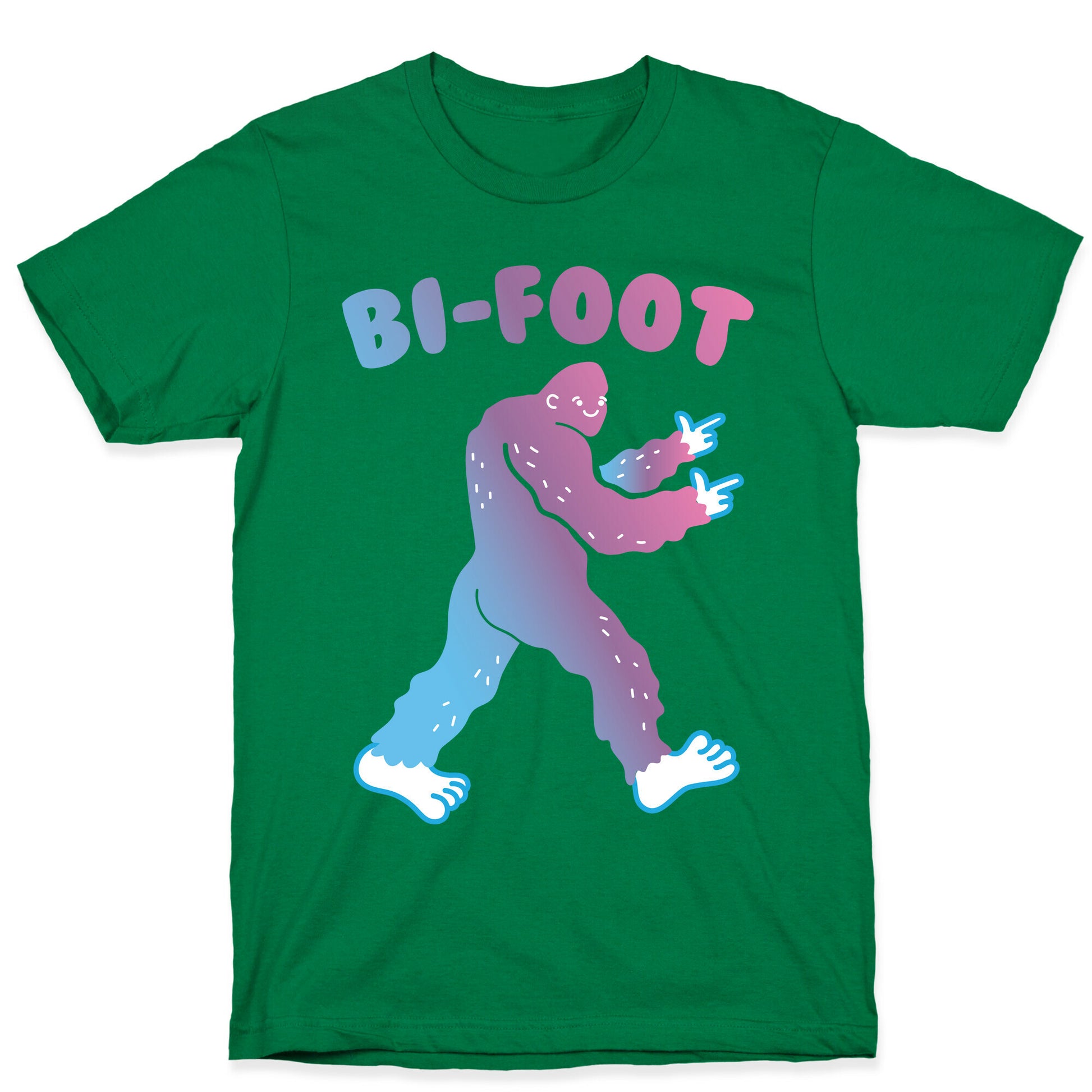 Bi-Foot Bisexual Bigfoot T-Shirt