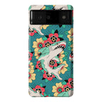 Floral Shark Traditional Tattoo Phone Case