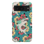 Floral Shark Traditional Tattoo Phone Case