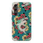 Floral Shark Traditional Tattoo Phone Case
