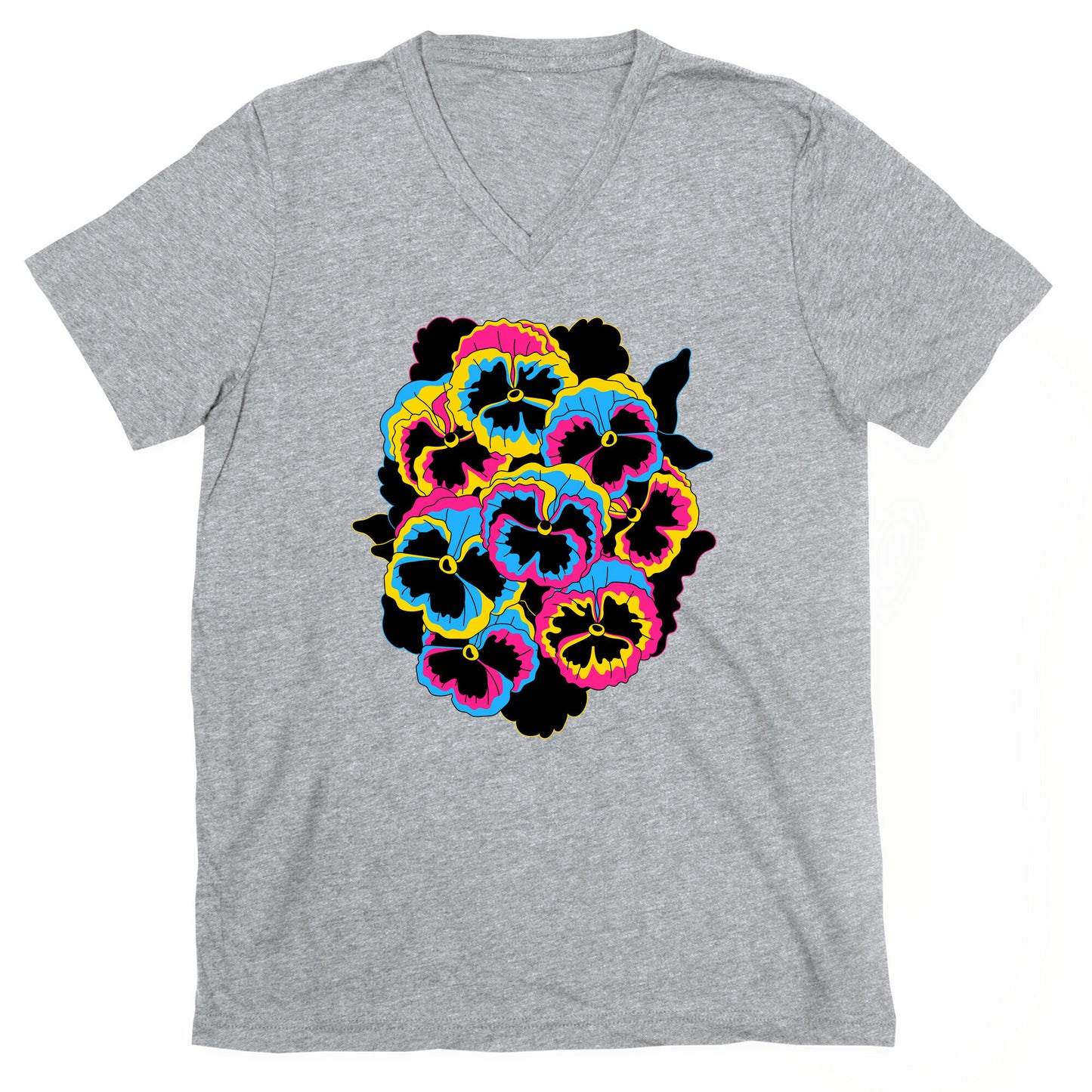 Pan-sy (Pansexual Pansies)  V-Neck