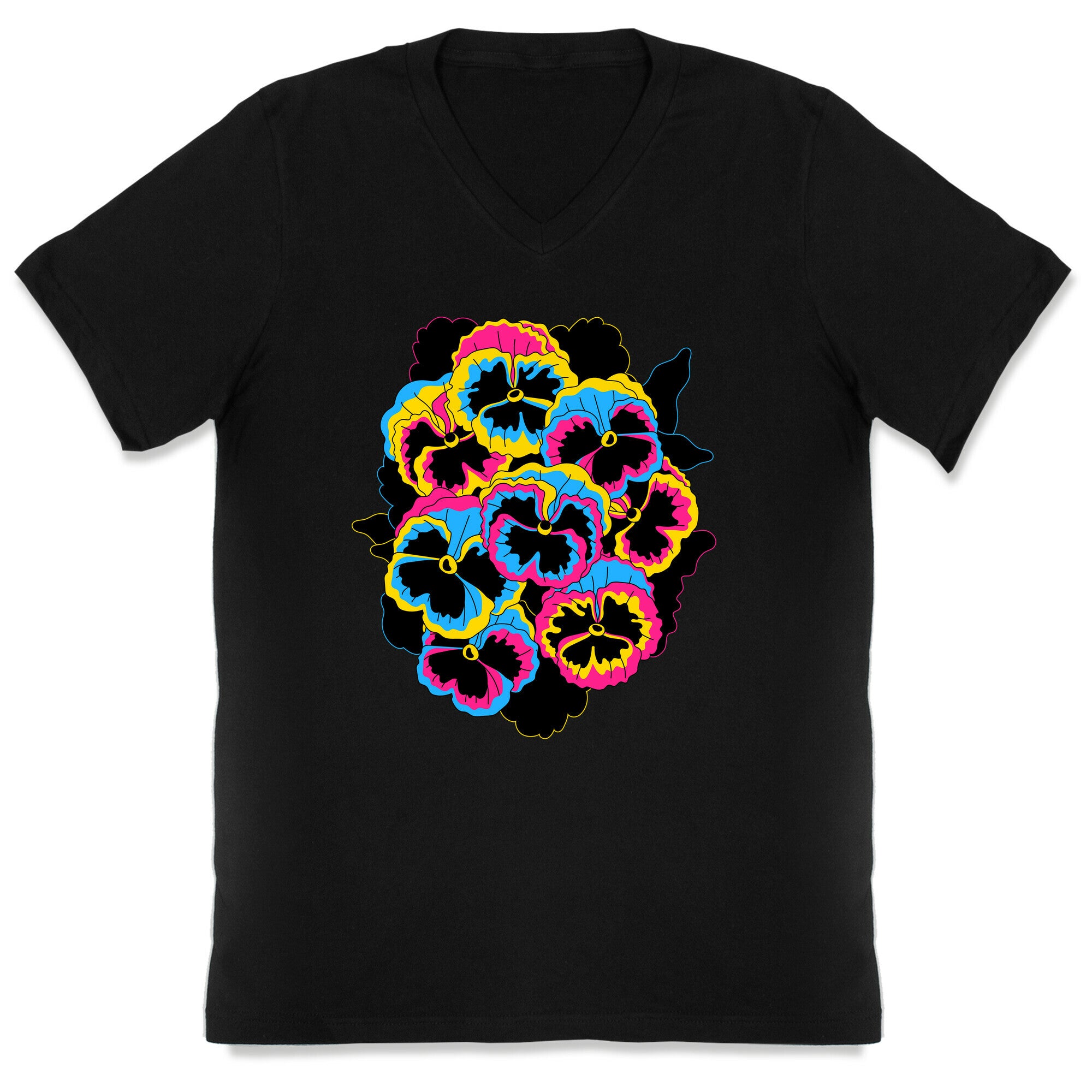 Pan-sy (Pansexual Pansies)  V-Neck