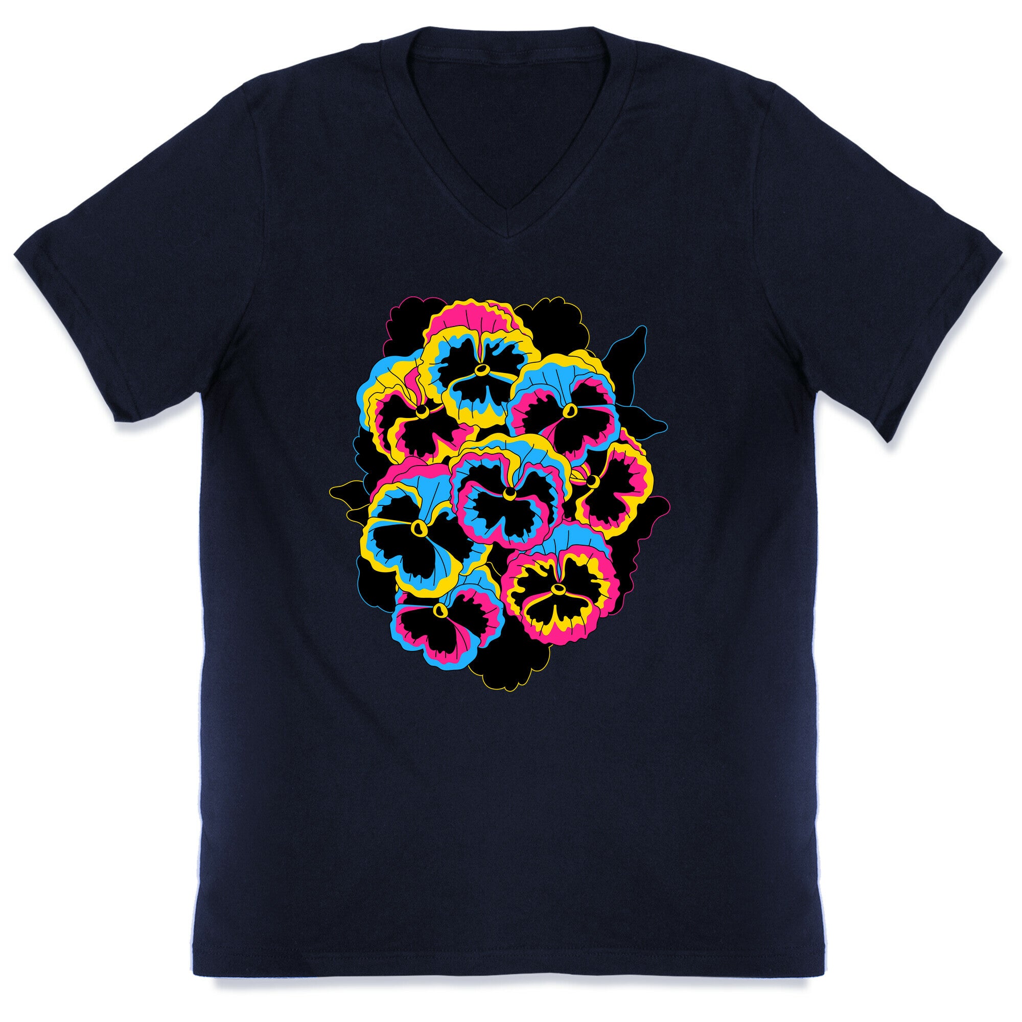 Pan-sy (Pansexual Pansies)  V-Neck