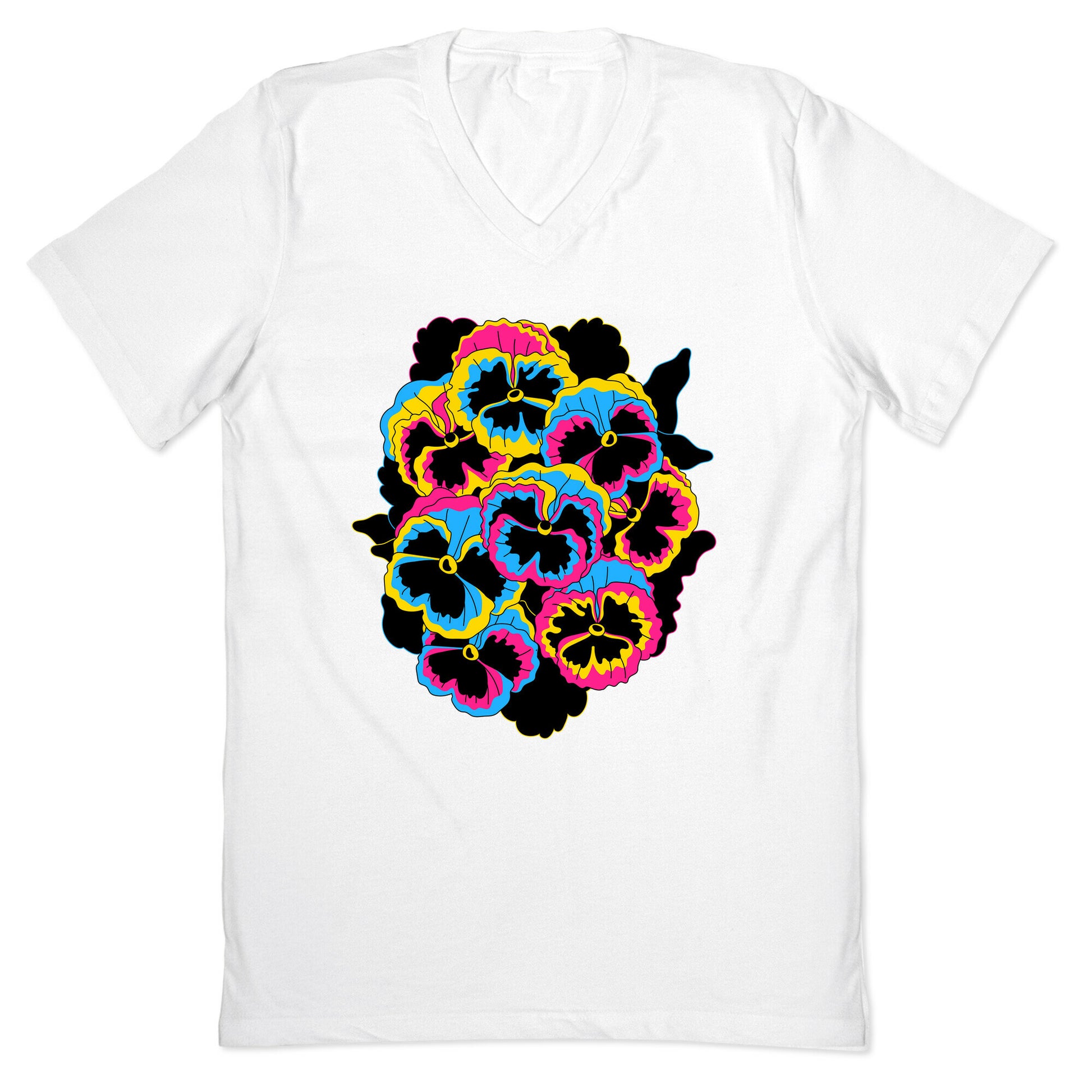 Pan-sy (Pansexual Pansies)  V-Neck