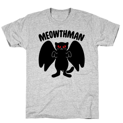 Meowthman Mothman Cat Parody T-Shirt