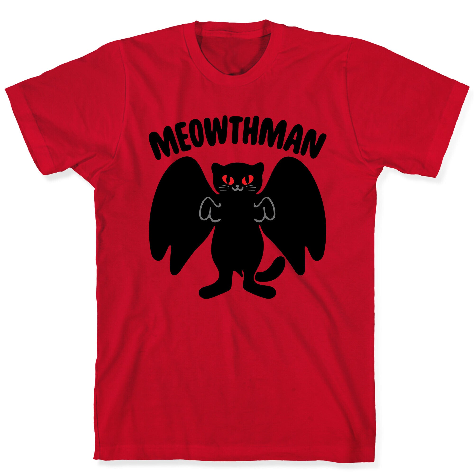Meowthman Mothman Cat Parody T-Shirt