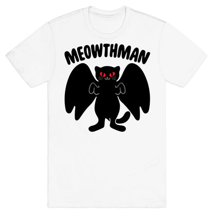 Meowthman Mothman Cat Parody T-Shirt