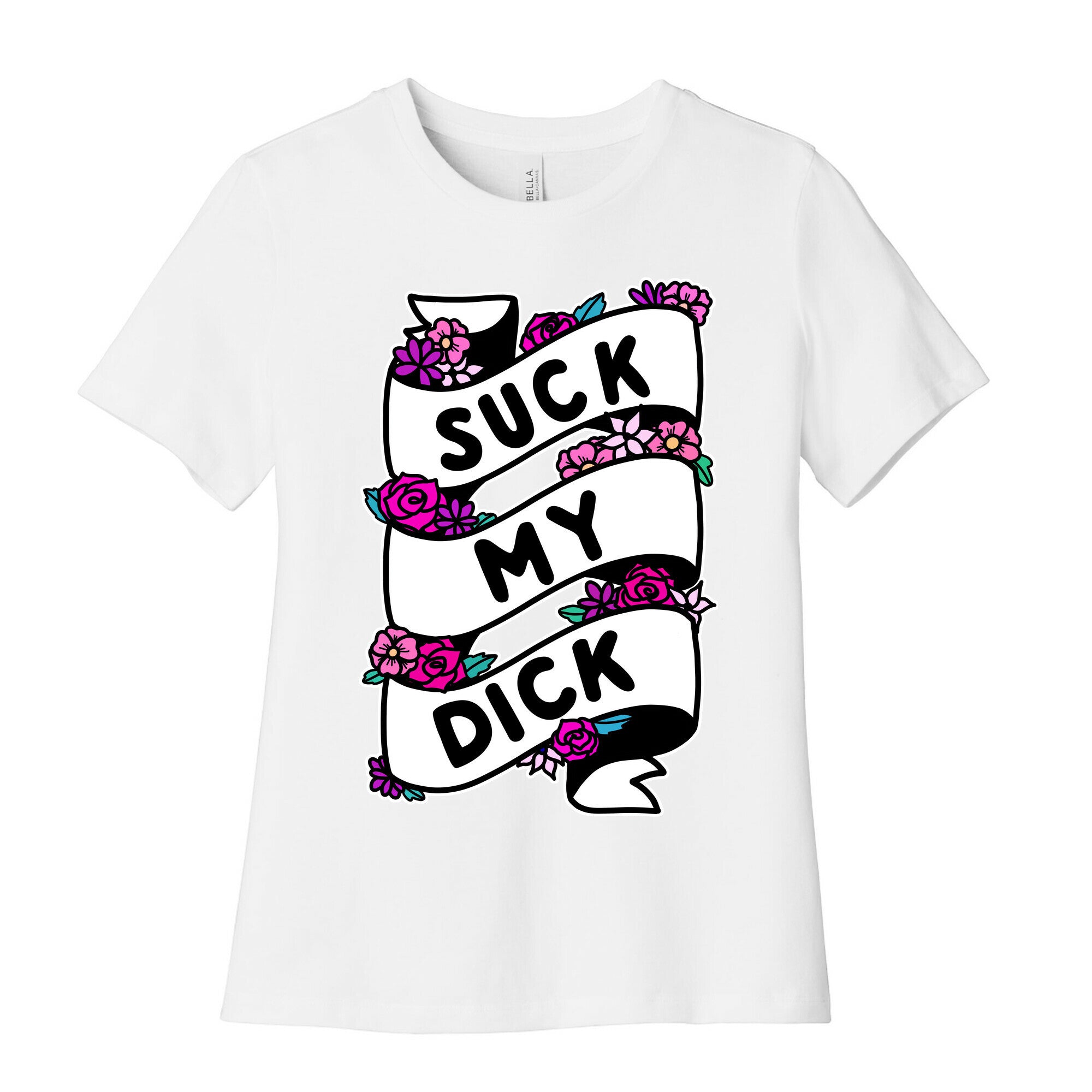 Suck My Dick Ribbon Women's Cotton Tee