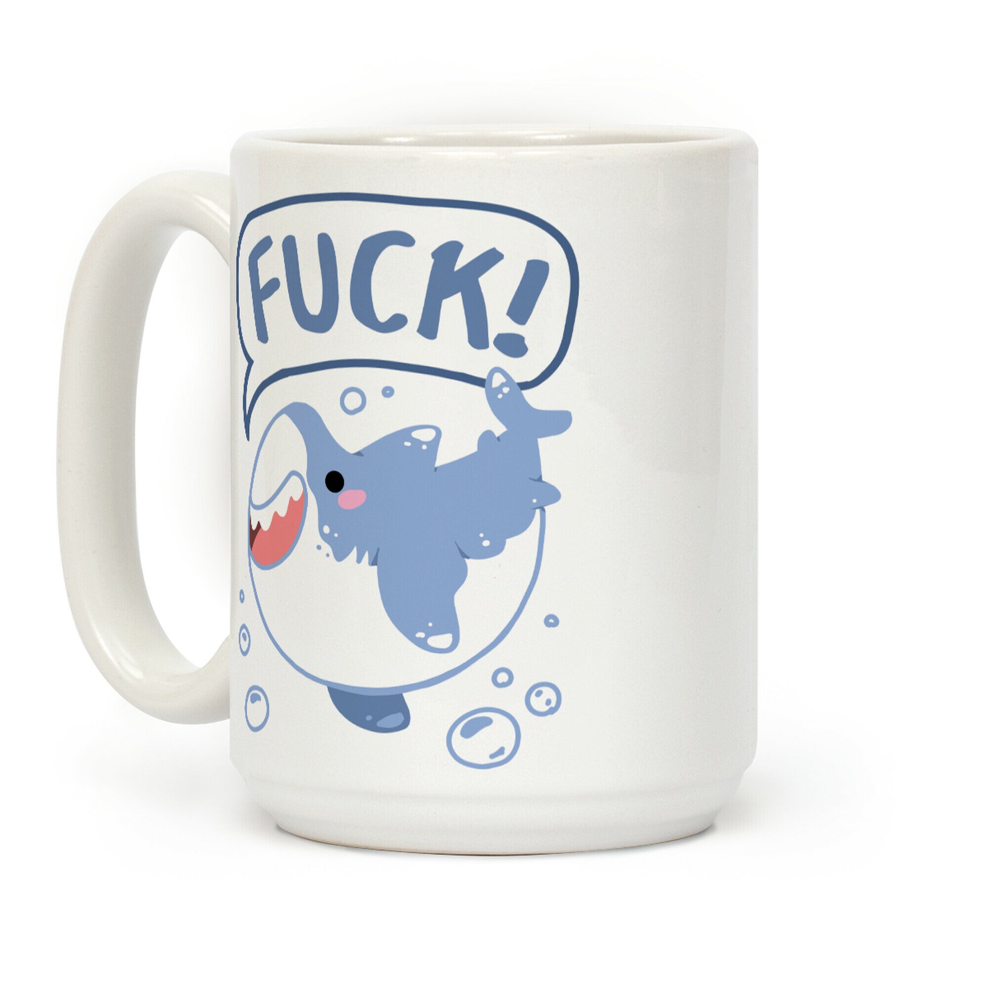 Cute Shark Says F***! Coffee Mug