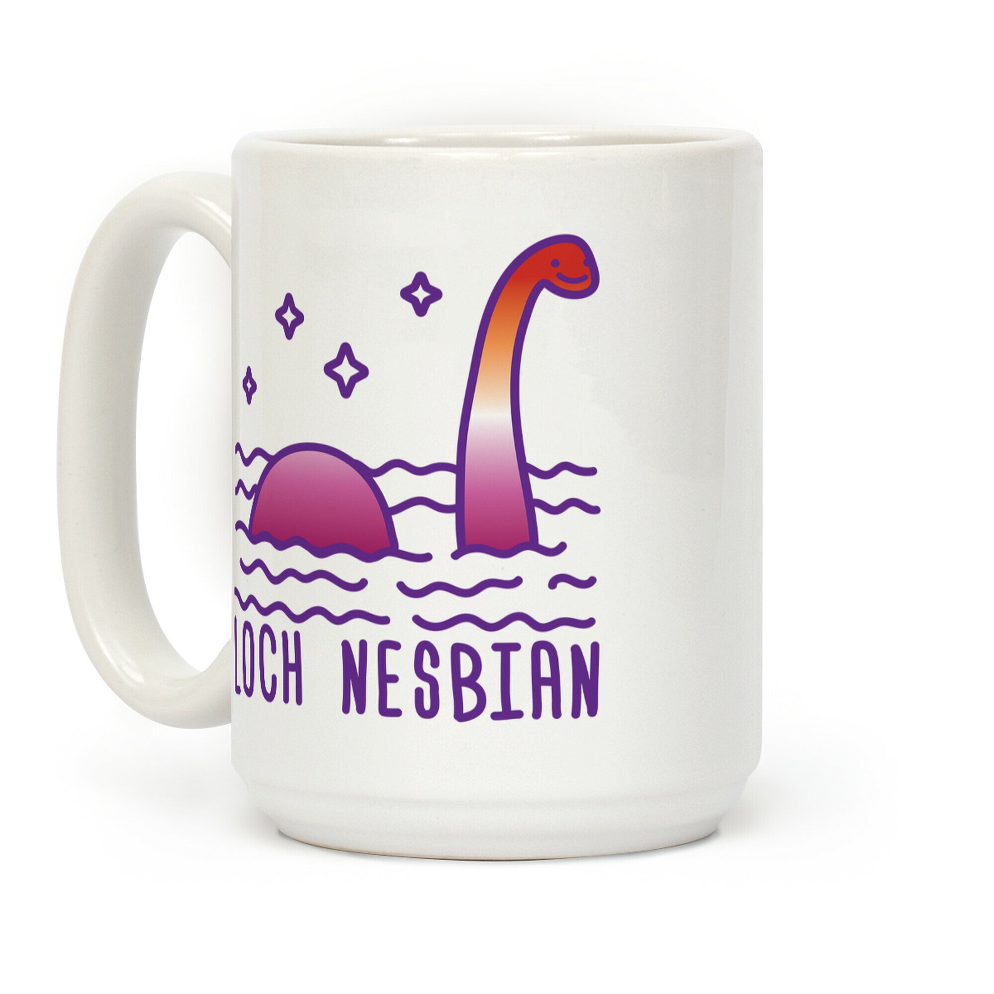 Loch Nesbian Lesbian Nessie Coffee Mug