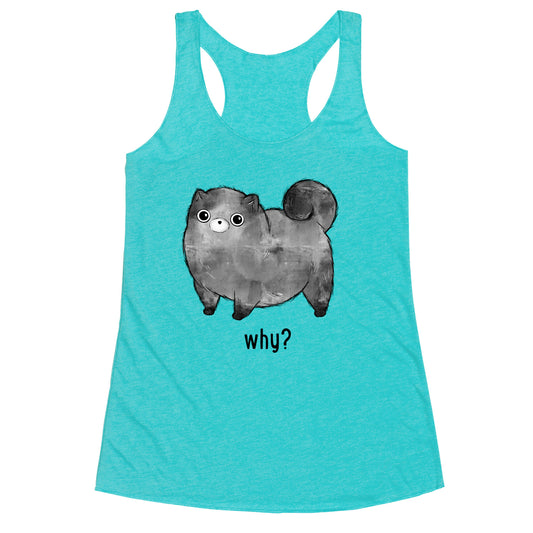 Sassy Cute Pup  Racerback Tank