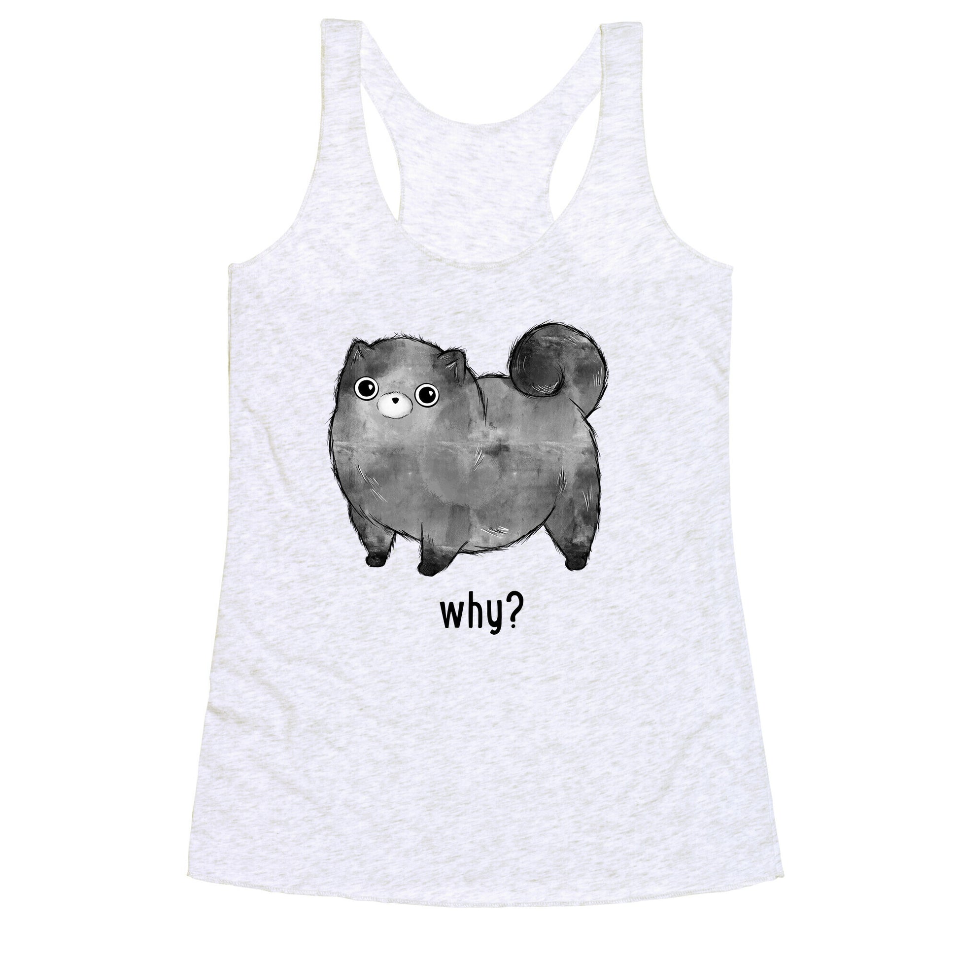Sassy Cute Pup  Racerback Tank