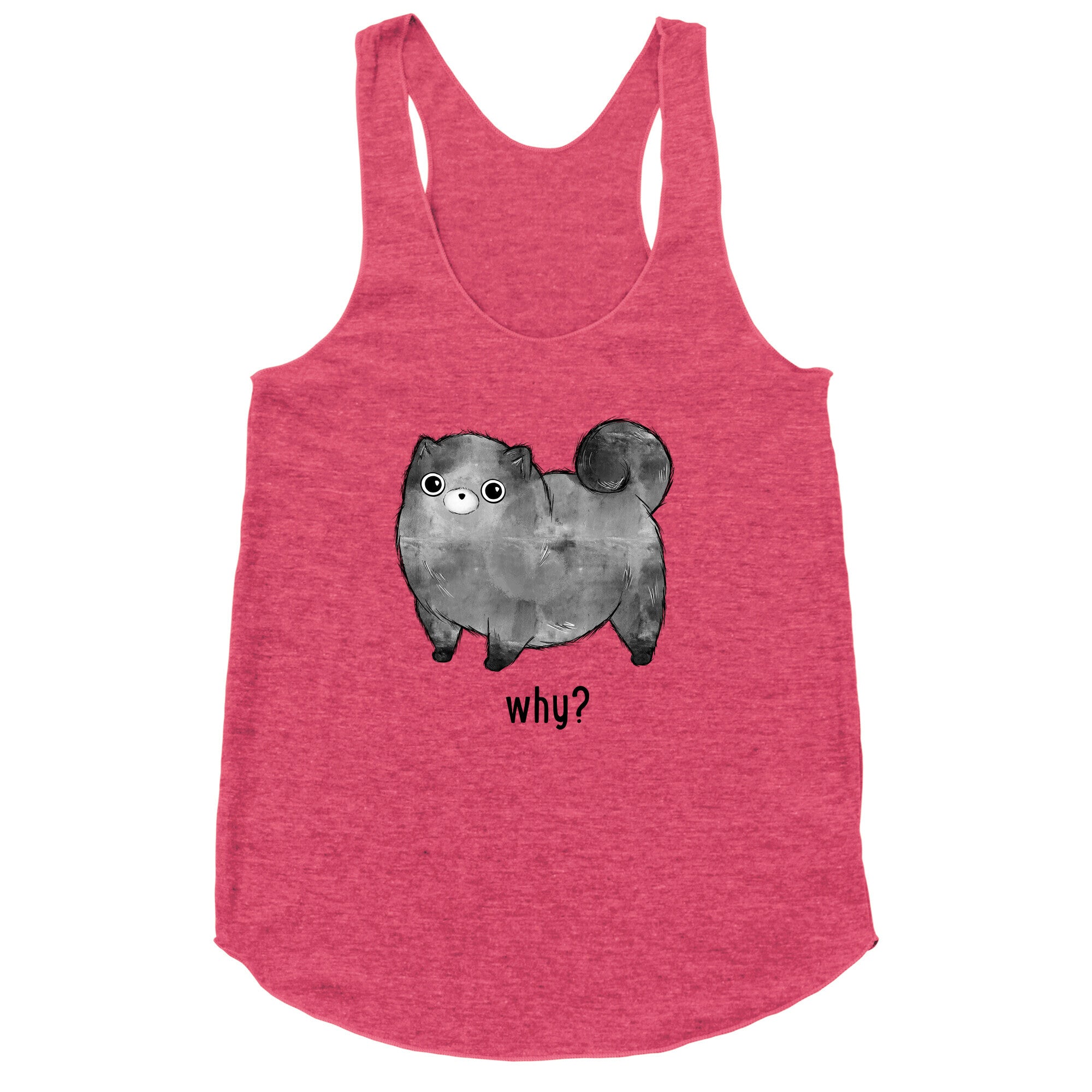 Sassy Cute Pup  Racerback Tank