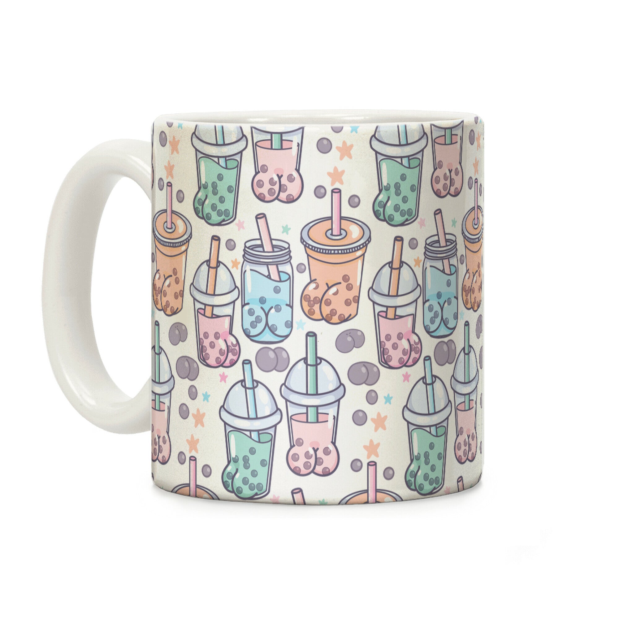 Boba Butts Pattern Coffee Mug
