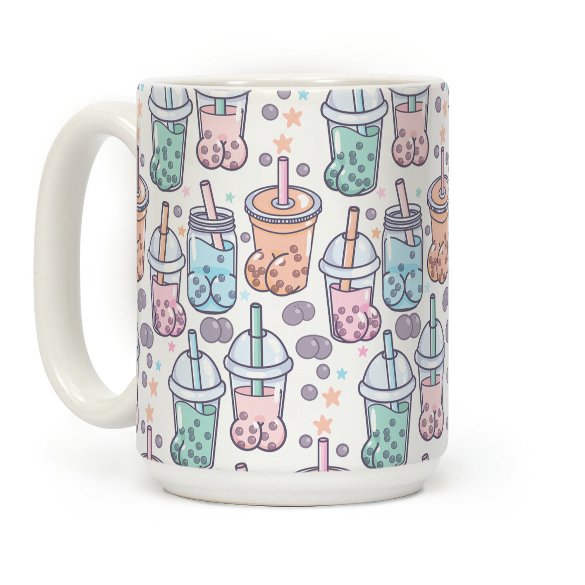 Boba Butts Pattern Coffee Mug