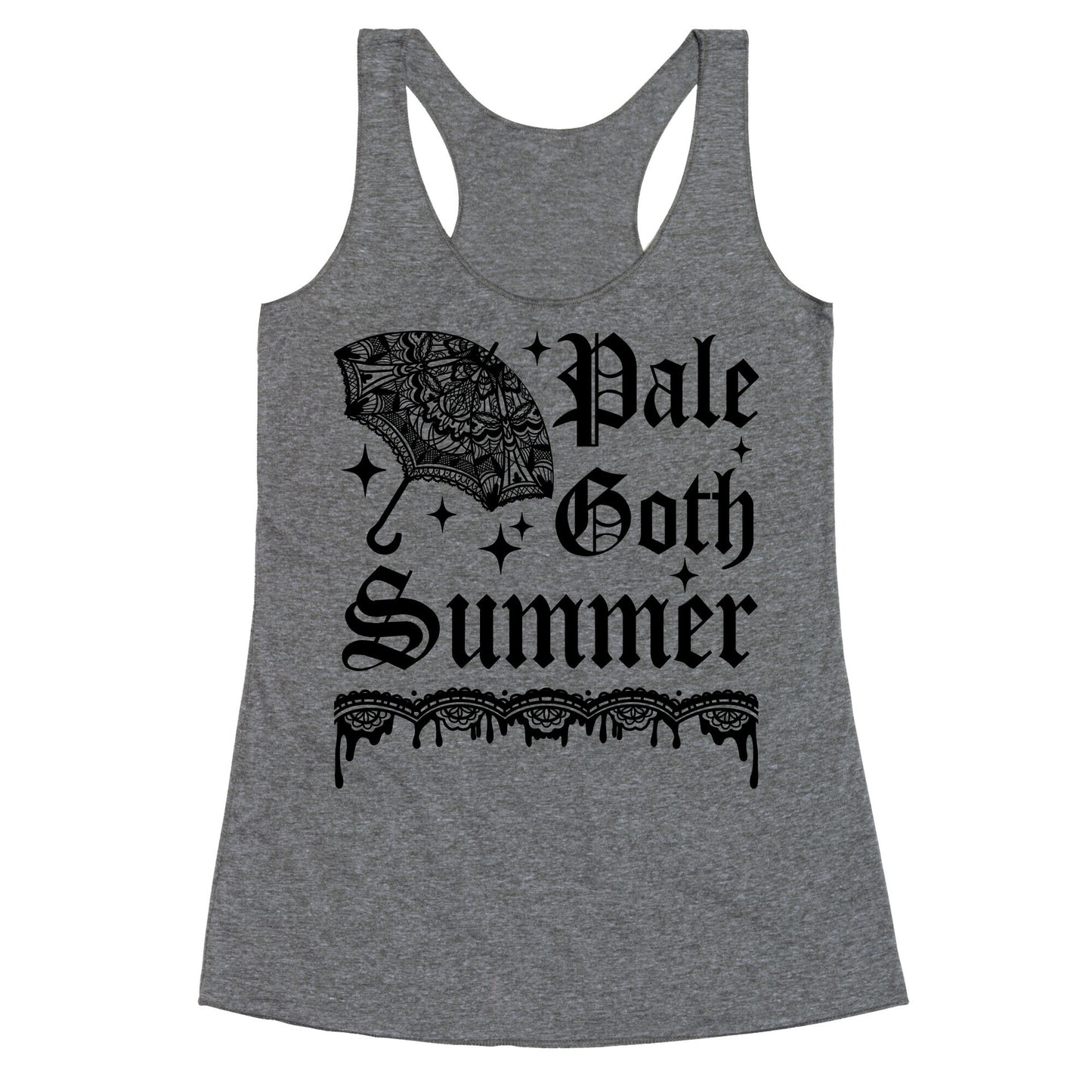 Pale Goth Summer Racerback Tank