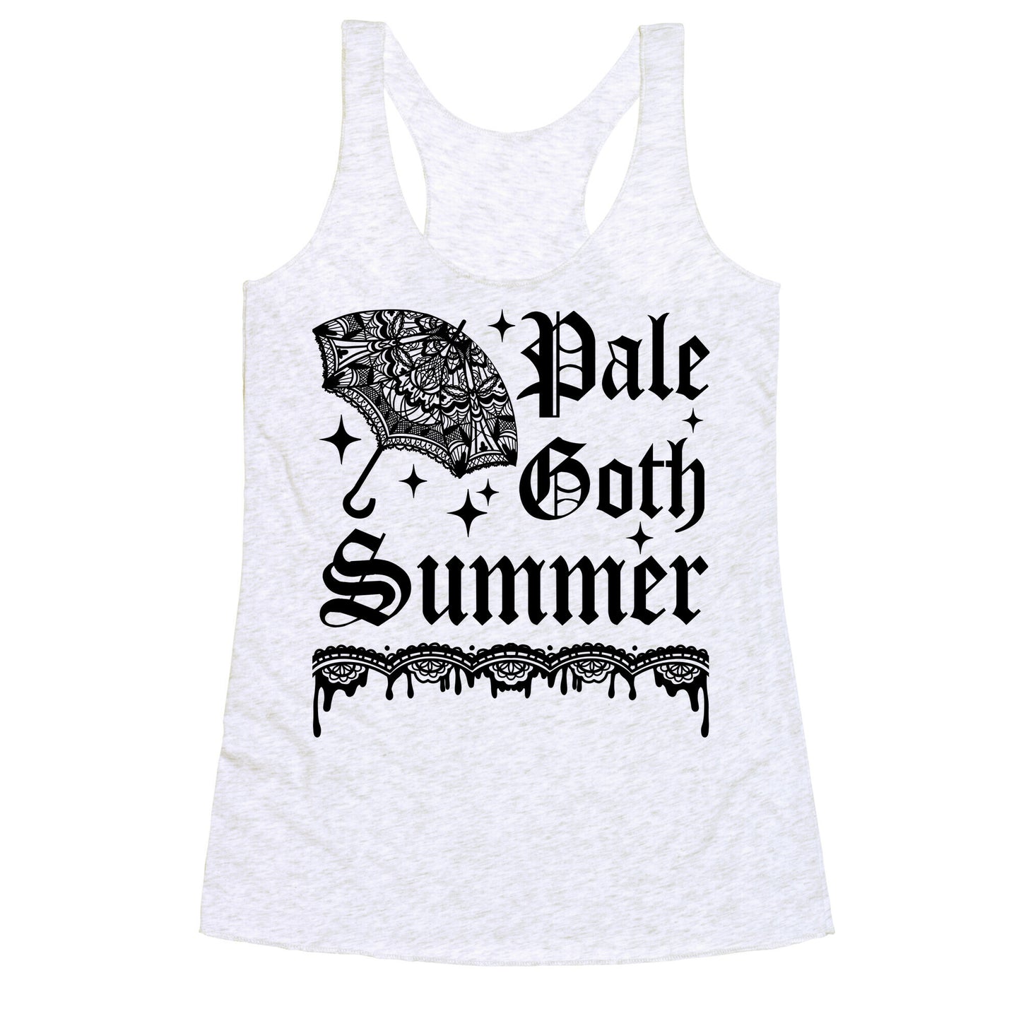 Pale Goth Summer Racerback Tank