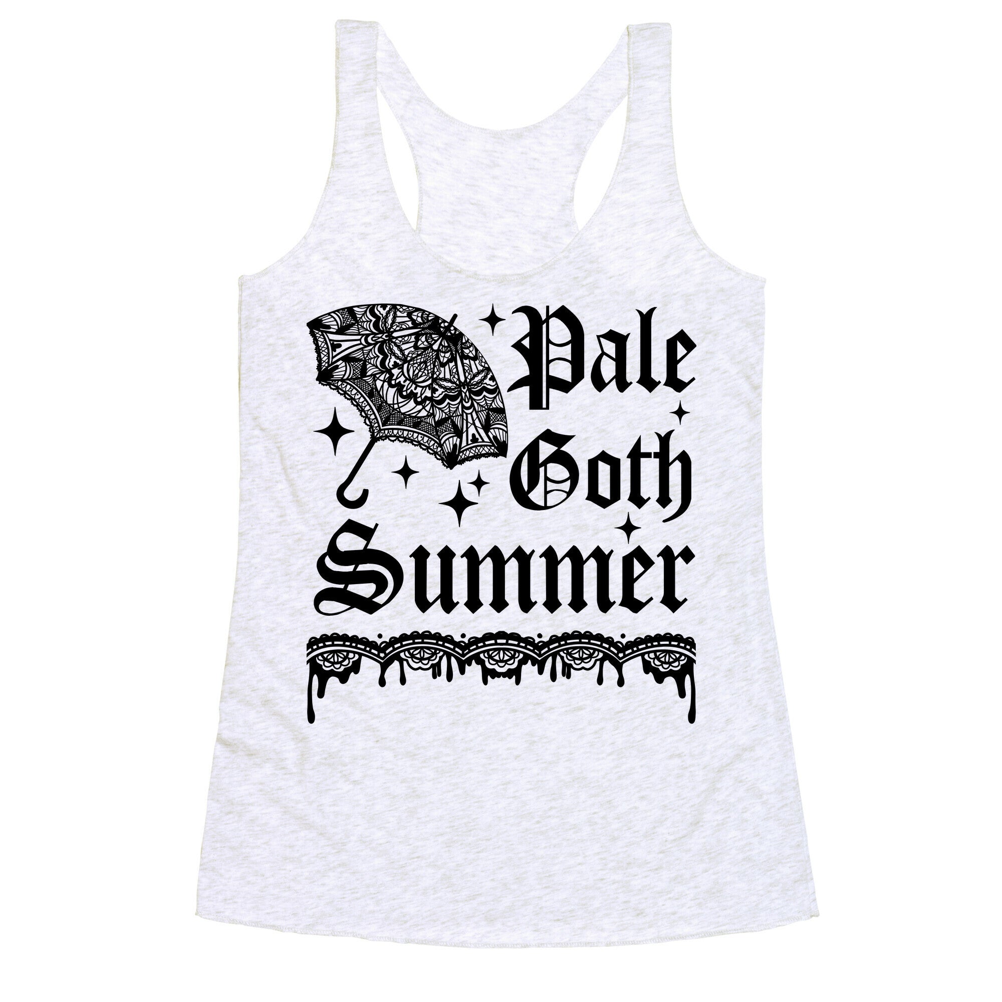 Pale Goth Summer Racerback Tank