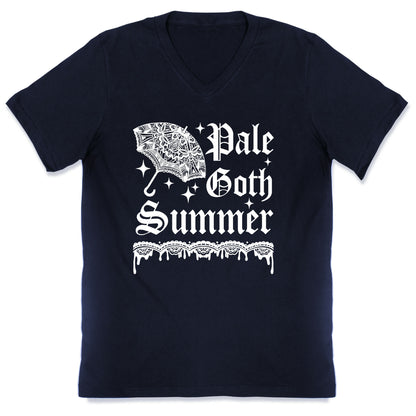 Pale Goth Summer V-Neck