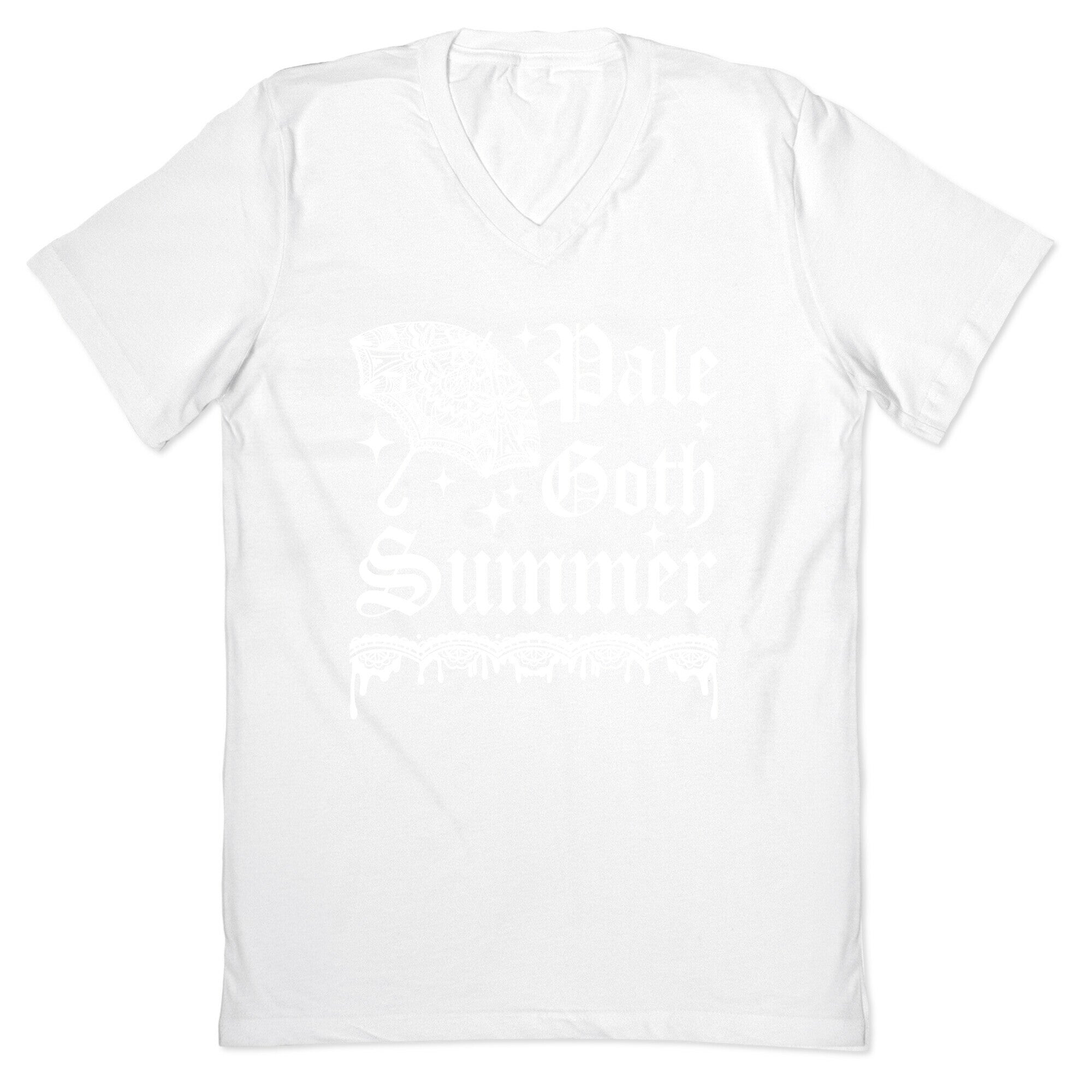 Pale Goth Summer V-Neck