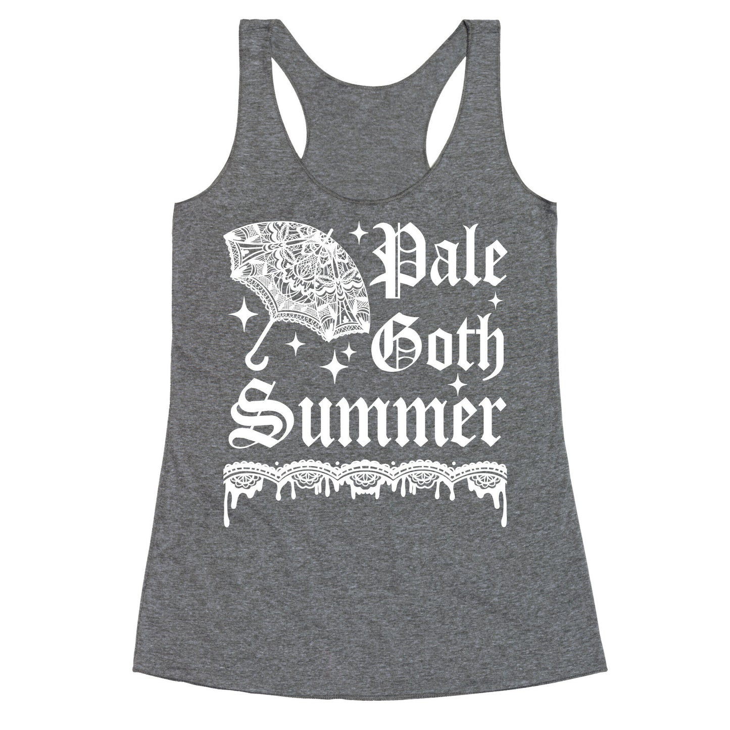 Pale Goth Summer Racerback Tank