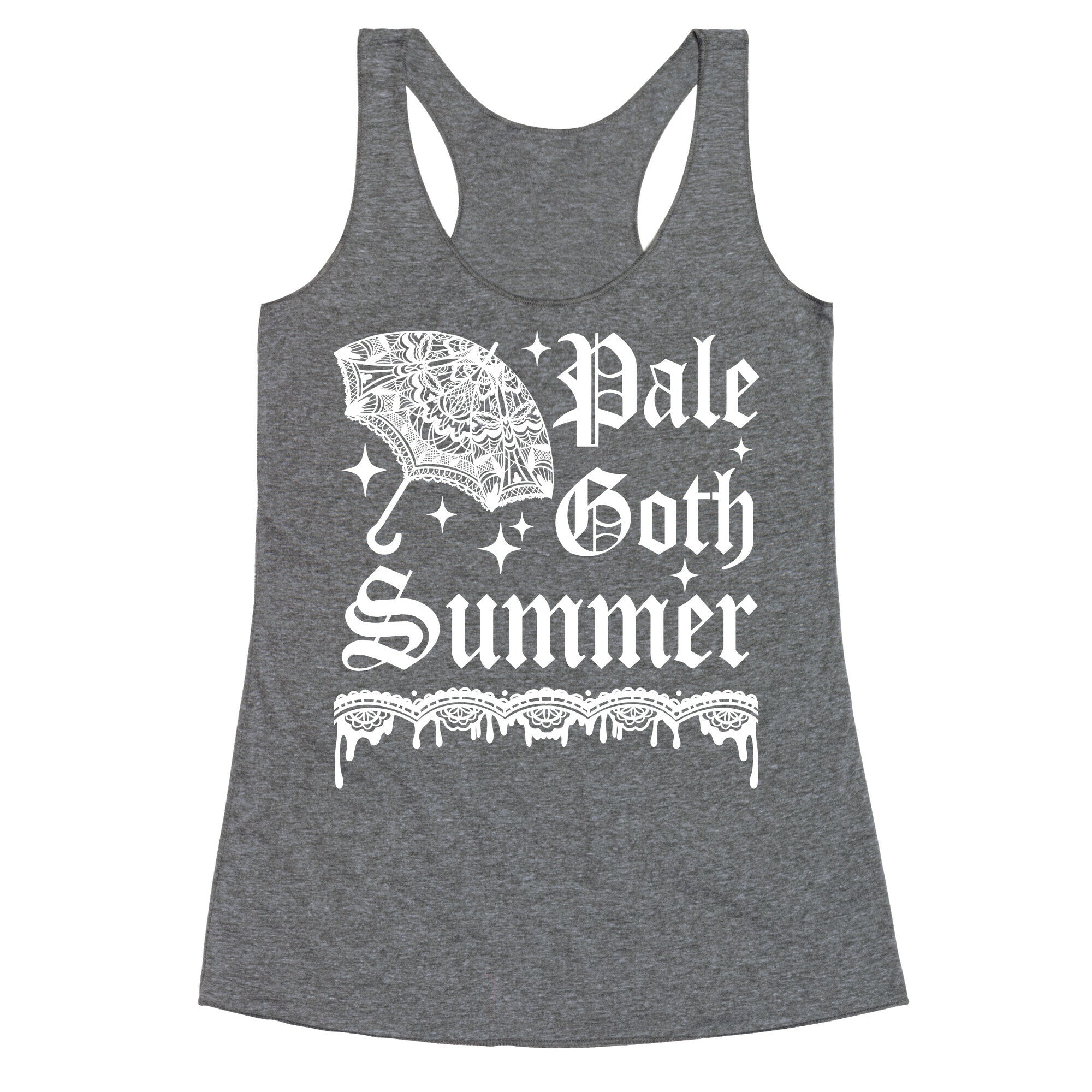 Pale Goth Summer Racerback Tank