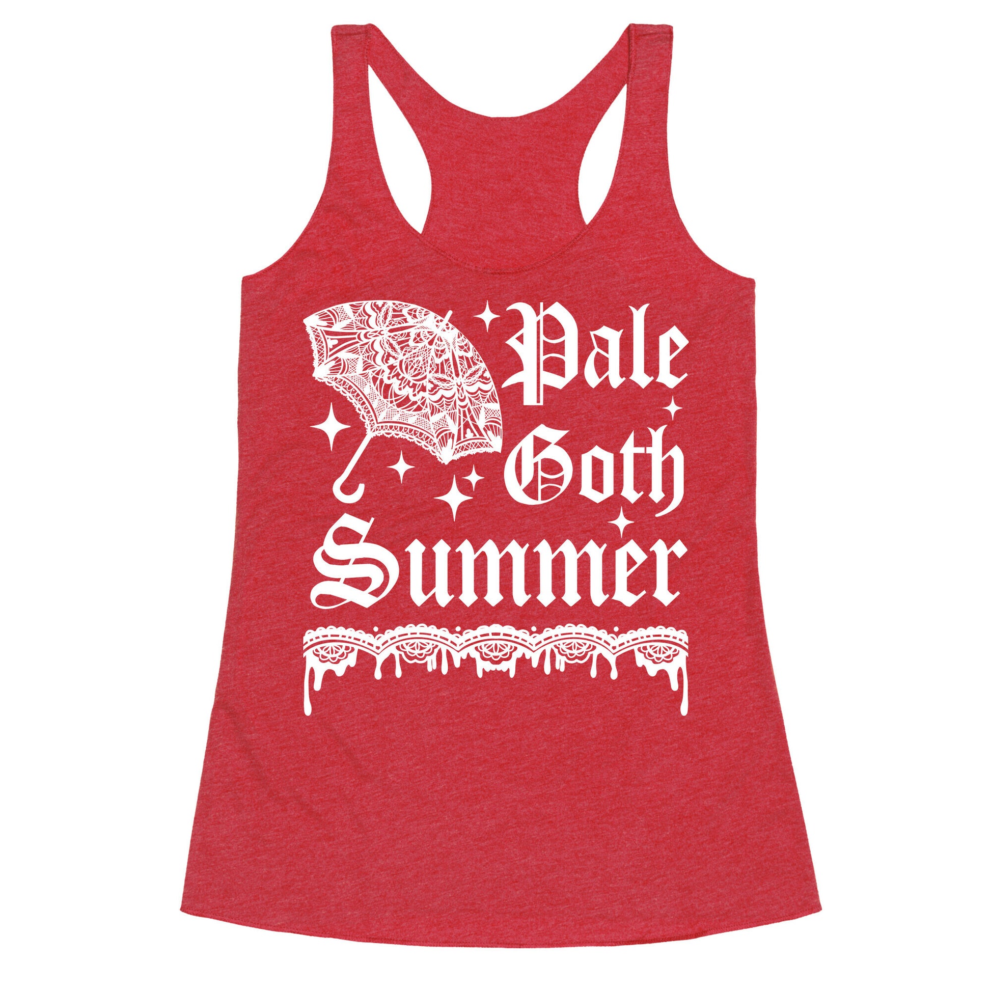 Pale Goth Summer Racerback Tank