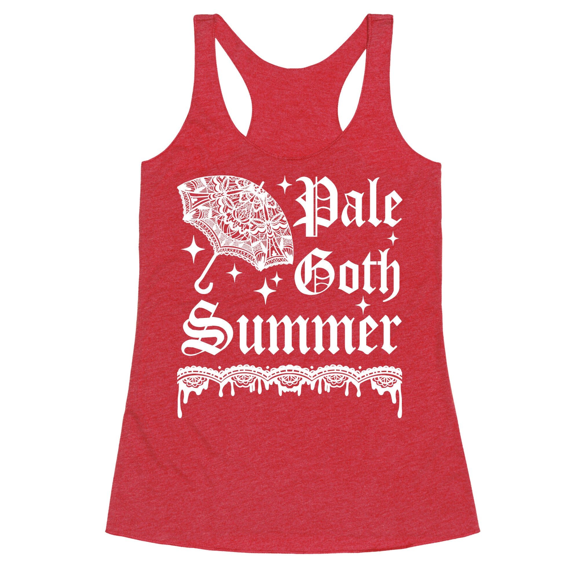 Pale Goth Summer Racerback Tank