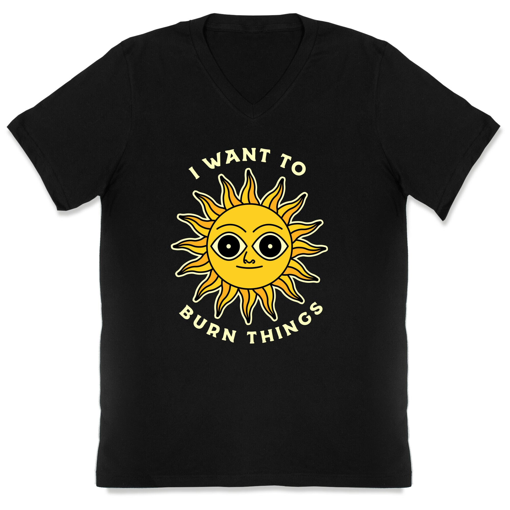I Want to Burn Things (Scary Sun) V-Neck