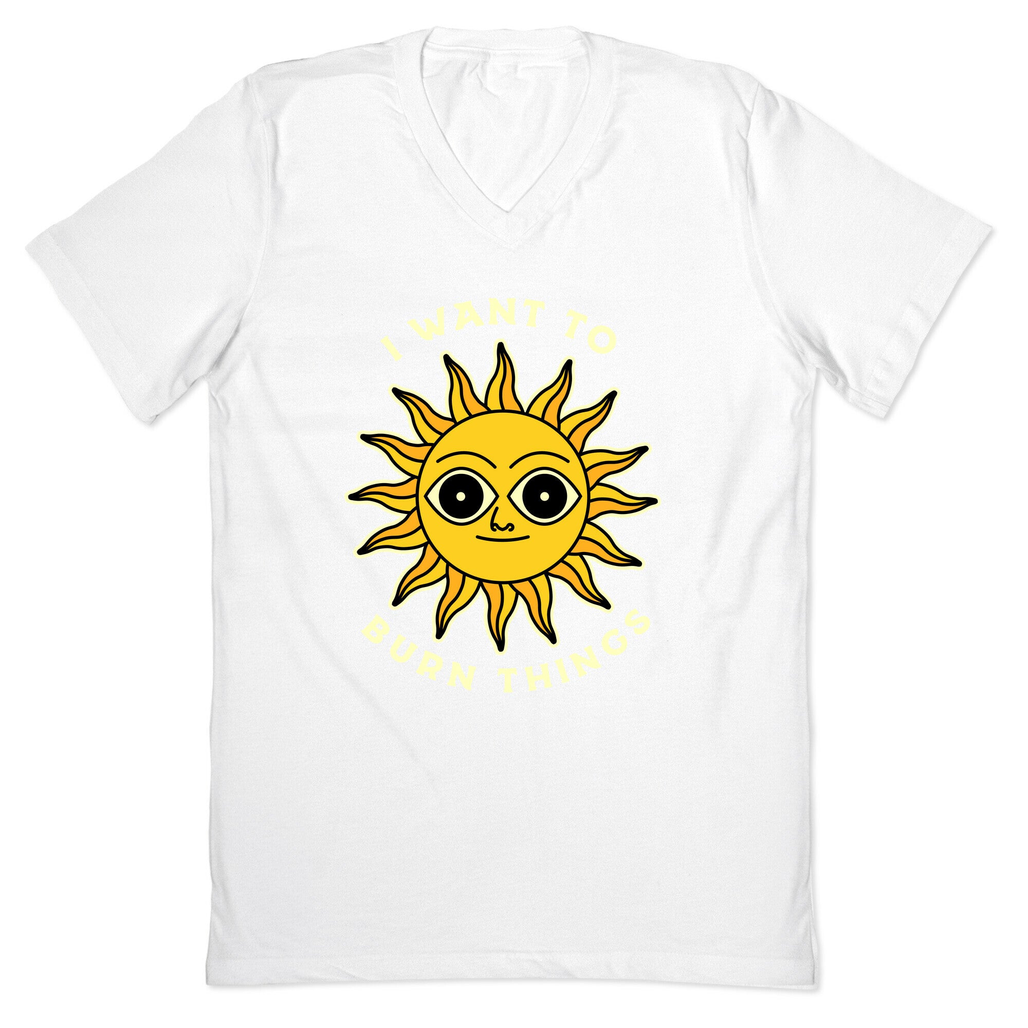 I Want to Burn Things (Scary Sun) V-Neck