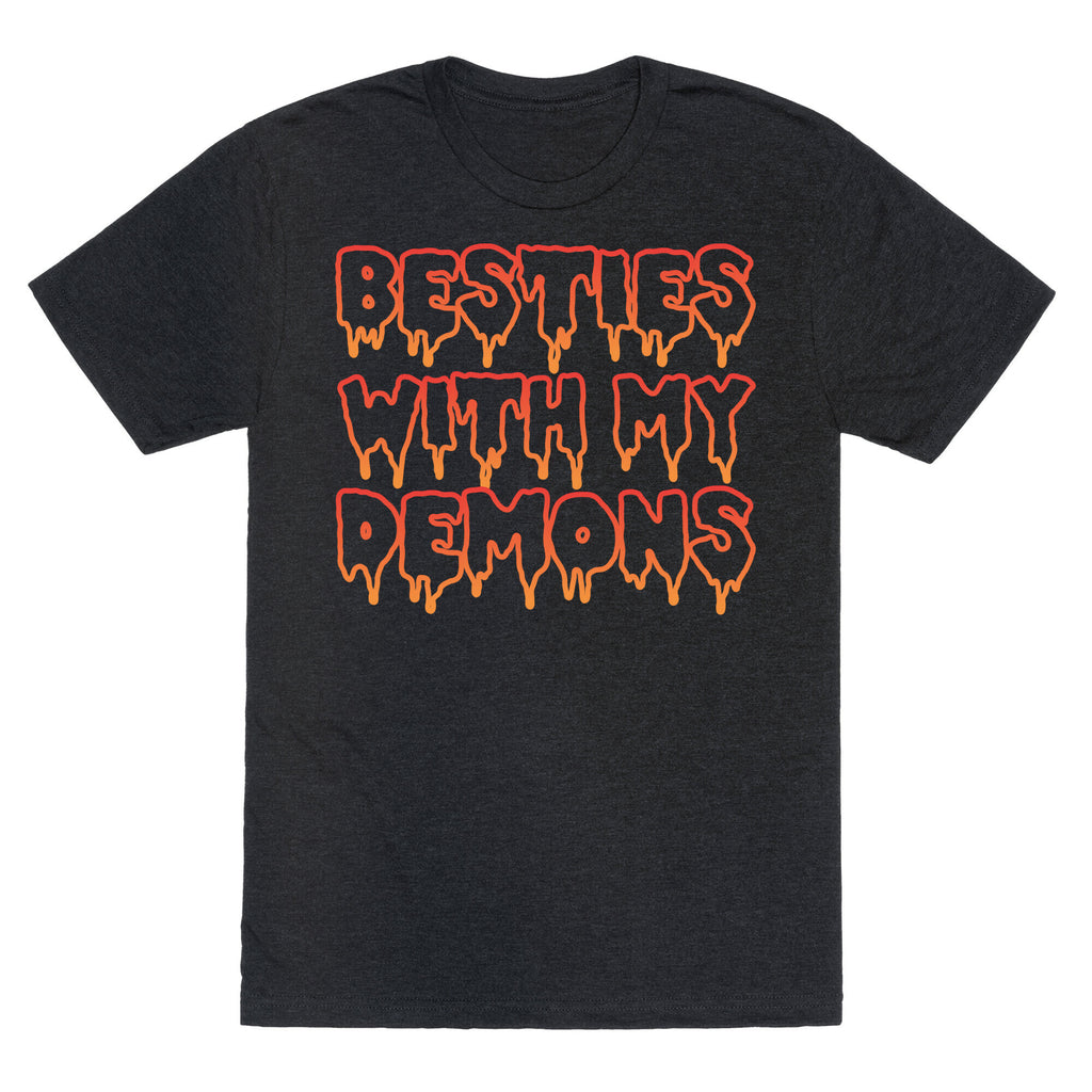 Besties With My Demons Unisex Triblend Tee