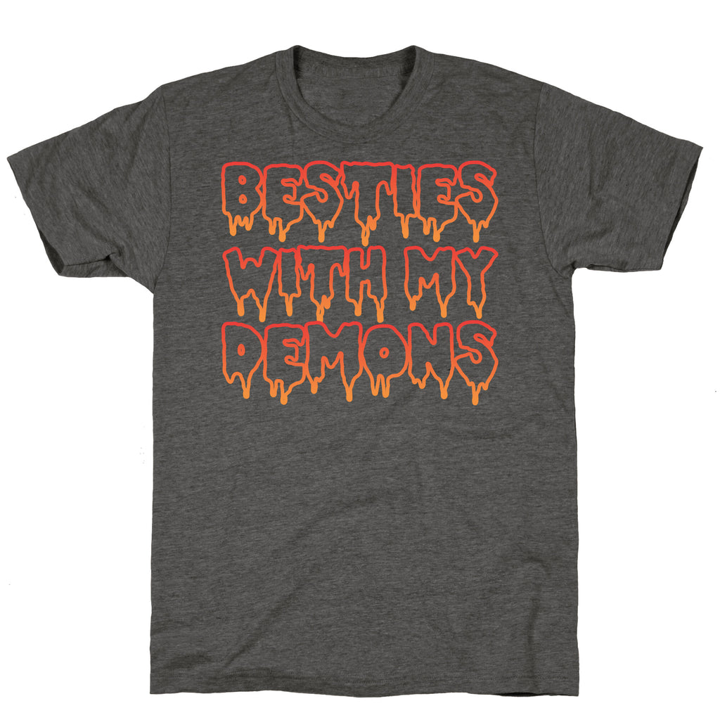 Besties With My Demons Unisex Triblend Tee