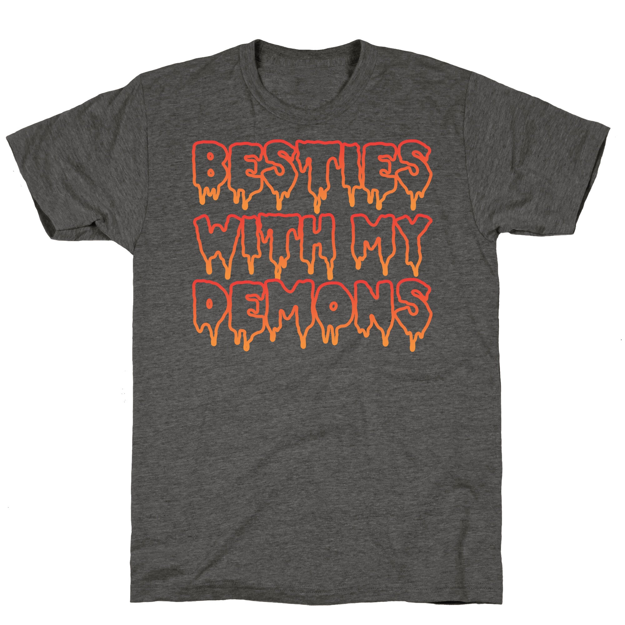 Besties With My Demons Unisex Triblend Tee