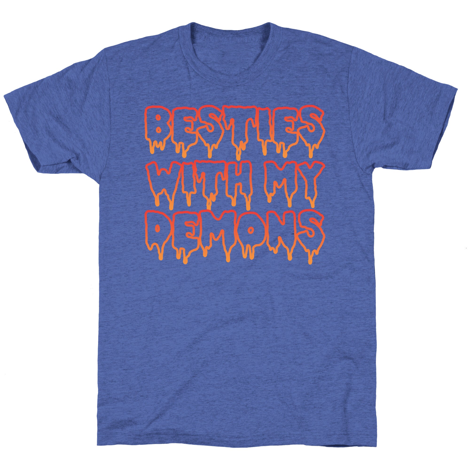 Besties With My Demons Unisex Triblend Tee
