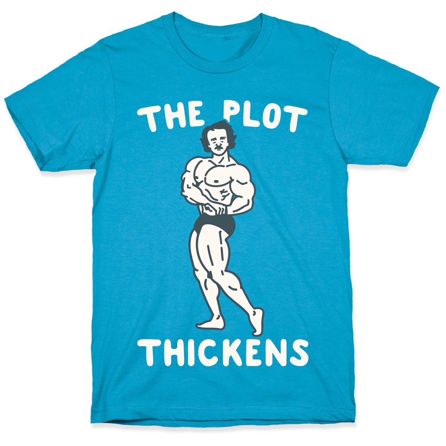 The Plot Thickens Poe Parody Unisex Triblend Tee