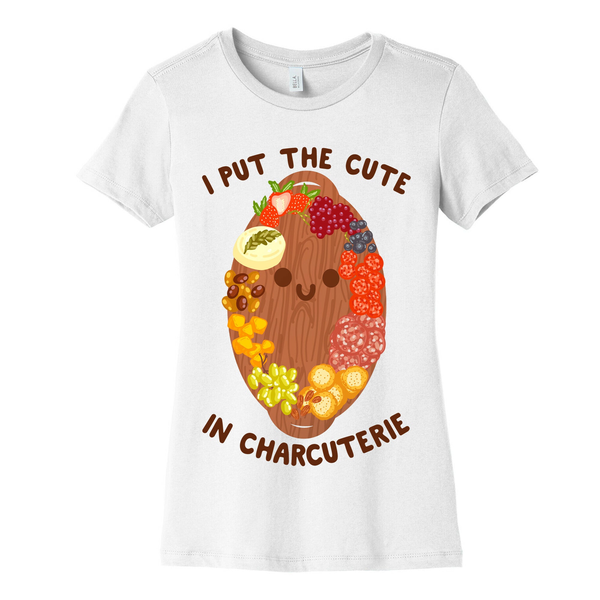 I Put the Cute In Charcuterie Women's Cotton Tee