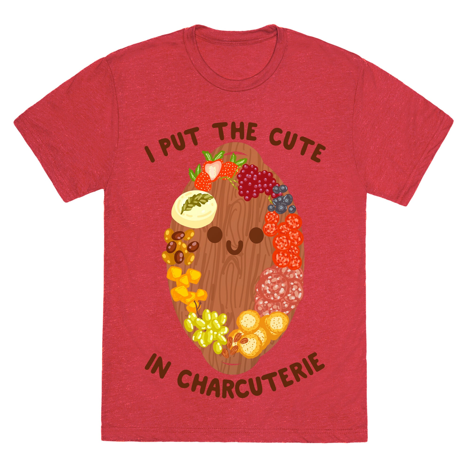 I Put the Cute In Charcuterie Unisex Triblend Tee