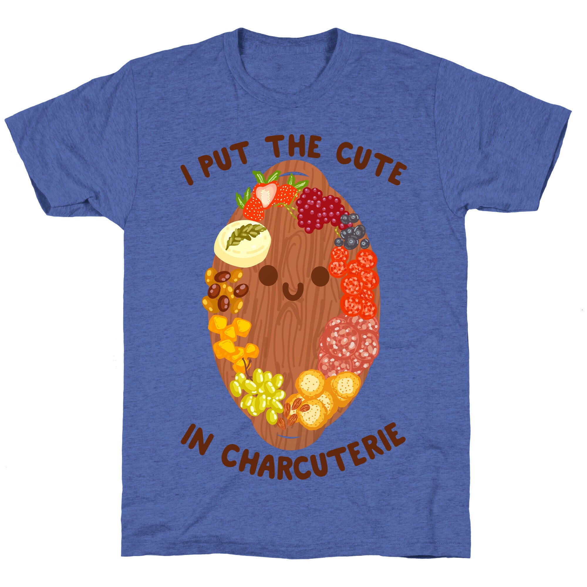 I Put the Cute In Charcuterie Unisex Triblend Tee