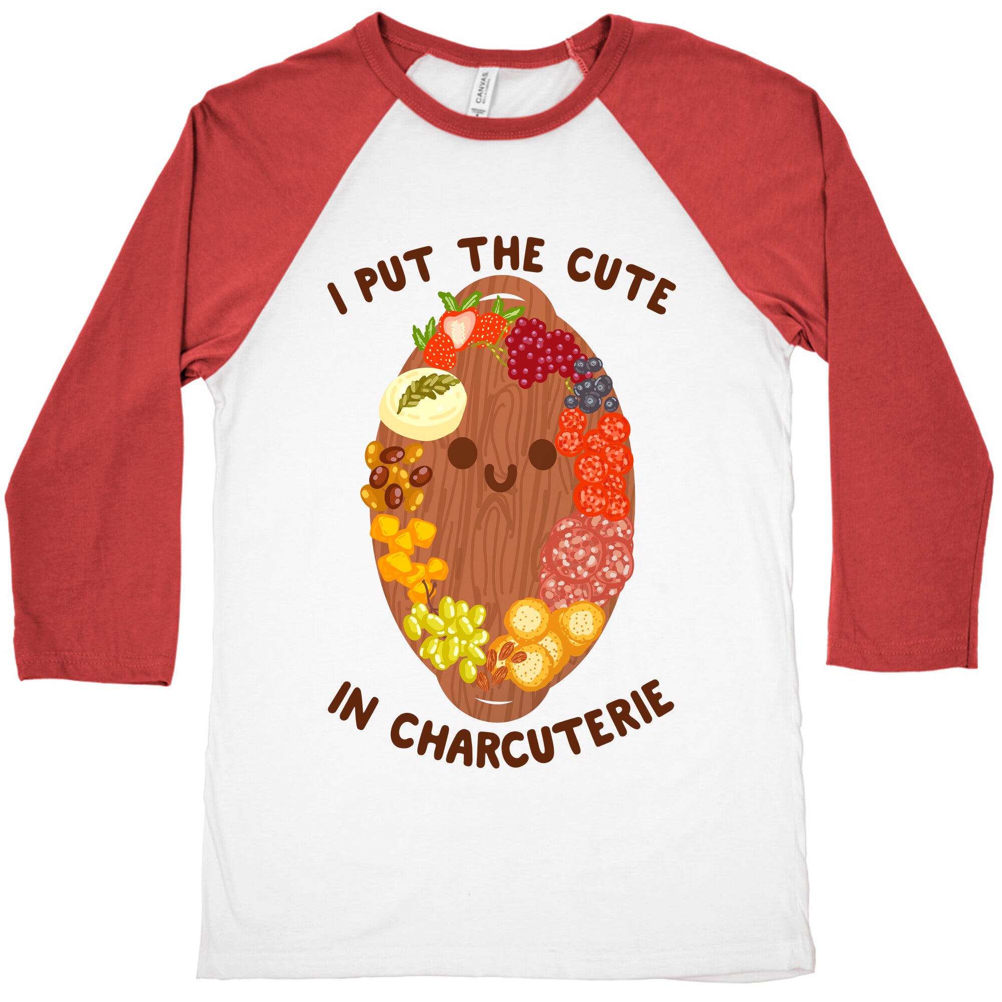 I Put the Cute In Charcuterie Baseball Tee