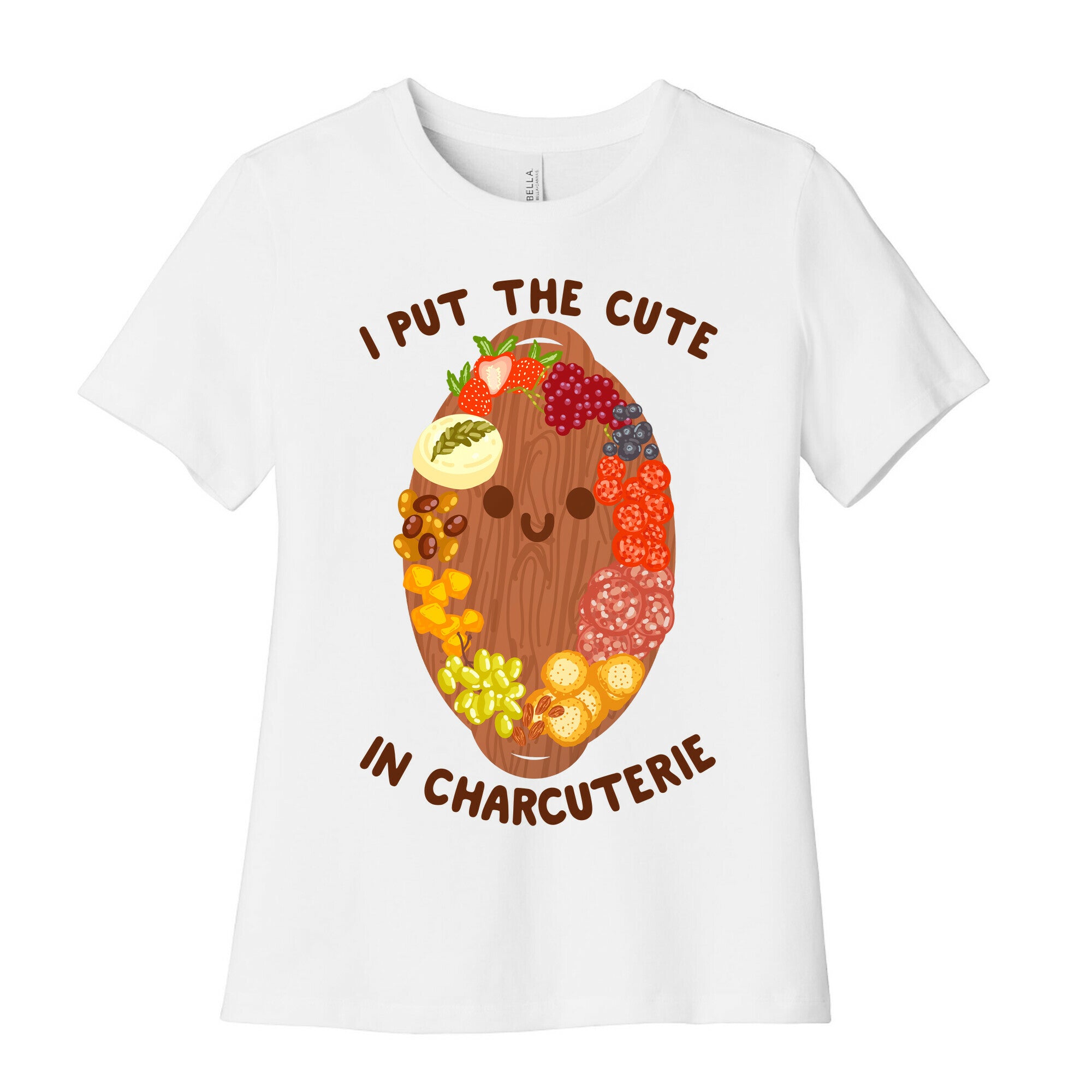 I Put the Cute In Charcuterie Women's Cotton Tee